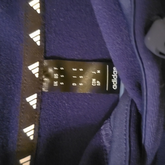 ADIDAS BRAND SIGNATURE MEN'S DARK BLUE HOODED SWEATSHIRT SIZE SMALL - Picture 5 of 15